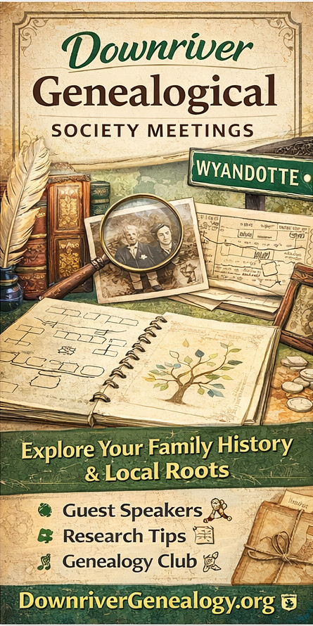 Downriver Genealogical Society Meetings